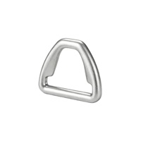 Boucle en D triangulaire en métal estampée pour sangle, anneau de connexion en D pour sac à dos, sangle de bagage, accessoires de quincaillerie, pièces OEM