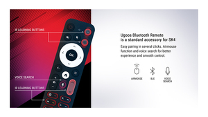 Ugoos-Caja de TV SK4 con Android 14, 4G, 64G, Quad Core, 2,4G + 5G, Wifi, 4K, BT, control remoto por voz, decodificador inteligente, STB - Product Image 3