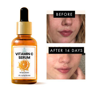 סרום פנים 30 מ\\\"ל עם ויטמין <span class=keywords><strong>C</strong></span>, להבהרה, אנטי אייג'ינג, לחות והידרציה, עם רכיבים צמחיים, נוזל נגד קמטים לפנים - Product Image 2