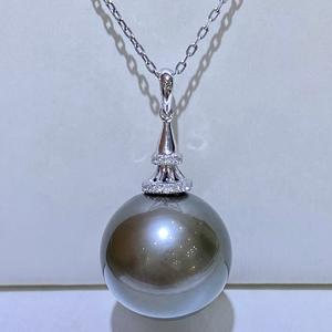 Collar de Perlas Naturales de Agua Dulce, Blancas, con Colores Mezclados, de 6-10 mm, con Luz Intensa y Pequeñas Imperfecciones, 60 cm de Largo, Caja de Regalo Incluida - Product Image 4