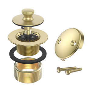 Bouchon de vidange de <span class=keywords><strong>baignoire</strong></span> relevable et pivotant en métal 1/4" ou 1-1/2" – Kits de vidange de <span class=keywords><strong>baignoire</strong></span> dorés brossés pour <span class=keywords><strong>baignoire</strong></span> - Product Image 1