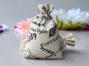 Linen Rope Handle <b>Drawstring</b> <b>Bag</b> - Product Image 6
