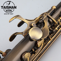 Taishan Brand Wholesale Straight Soprano Saxophone Musical Instrument Saxophone Supply Antique Bronze Color