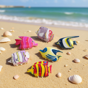 Fermaglio per capelli a forma di artiglio di pesce 6 cm, colorato, a forma di pesce marino, per donne e ragazze, accessori per capelli - Product Image 2