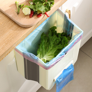 Kitchen Wall Mounted Trash Can <b>Rectangle</b> Thickening Cabinet Organizer Storage <b>Bin</b> For Waste Collection - Product Image 1