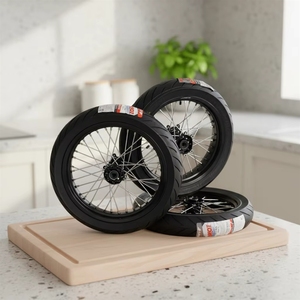 Juego de Ruedas de Bicicleta <span class=keywords><strong>Fixie</strong></span> de Aleación de Aluminio de 70 mm con Freno V-Brake, Llantas Clincher, Ligeras y Duraderas, 36 Radios, Acabado Mate, 700c - Product Image 3