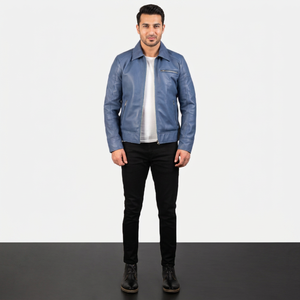 Best-Selling Finer Threads Men's Stylish Warm Canvas Stand Collar Breathable Vintage <b>Jacket</b> Flop <b>Leather</b> <b>Winter</b> Collection - Product Image 1