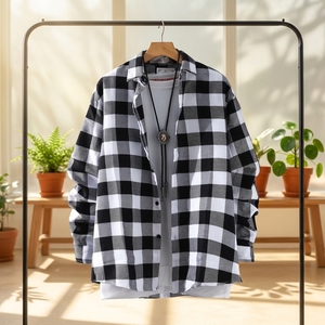 2024 Fall and <strong>Winter</strong> Classic Plaid <strong>Shirt</strong> Men's Flannel <strong>Shirt</strong> Long Sleeve Casual Menswear - Product Image 6
