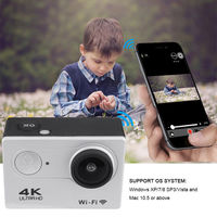 Cámara Deportiva de Acción HD 1080p Wifi de 2 Pulgadas d800, Videocámara DVR, Videocámara Sumergible 30M, Videocámara para Casco