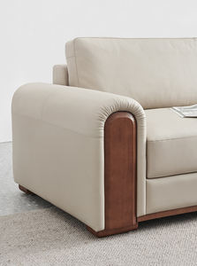 طقم أرائك جلدية لغرفة المعيشة بتصميم حديث مع تخفيضات كبيرة من المصنع أريكة جلدية مكونة من 2 أو 3 مقاعد - Product Image 6