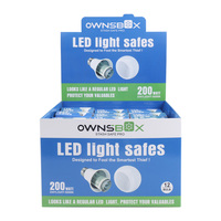 Lanchuang – Nouveauté : Coffre-fort lumineux LED secret en forme d'ampoule pour le stockage en gros