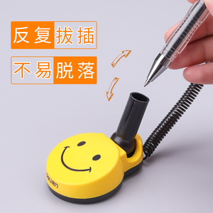 Deli Smiling Face Pen 0.5mm Black Ink <b>Portable</b> <b>Desk</b> Pen for Office Use - Product Image 3