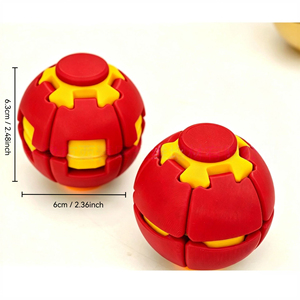 Balle Antistress 3D PLA à Presser Tourner Jouet Fidget Décompression Sensoriel pour Adultes Enfants Bureau - Product Image 2