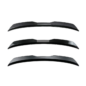 Aileron arrière universel noir mat, noir piano, texture carbone, ABS, type bec de canard, pour BMW, Mercedes Benz, Audi - Product Image 1