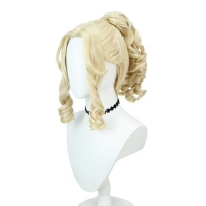 Perruque de cosplay Alice la journaliste Dreamland, cheveux synthétiques blonds ondulés bouclés pour femmes, pour cosplay, fête d'Halloween, jeu de rôle, costume - Product Image 2