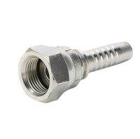 Raccord de tuyau hydraulique femelle JIC 26712-10-10 en acier au carbone moulé, connecteur de tuyau plaqué zinc, raccords hydrauliques