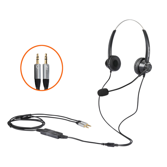 Cheap Headset Dual-ear F750D-QD-RJ9 for IP PHONE -Fanvil/grandstream/Yea-link/Avaya/Jabra Proolin Factory