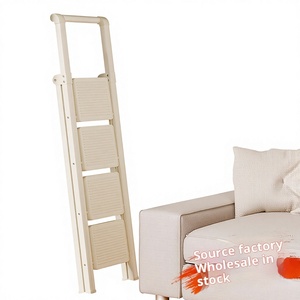 Scala a Pioli Pieghevole in Acciaio al Carbonio per Uso Domestico, Altezza Estesa 1,60m, 3-5 Gradini, Design Multifunzionale Rinforzato - Product Image 4