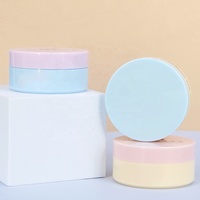 Pots en plastique de 100 ml avec cuillère, pots en plastique noirs vides de 100 g pour masque pour les yeux, pots cosmétiques, pots pour crème pour le visage, pour produits de soin de la peau