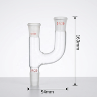 Adaptateur de distillation Tiandi Lab avec raccords 24/29, adaptateur de connexion bidirectionnel
