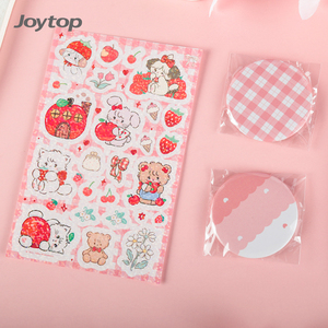 Joytop – Badge autocollant personnalisé Mikko Sweetheart fraise, carte décorative, papeterie DIY, jouet avec outil pince à épiler - Product Image 5