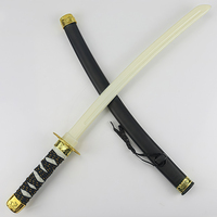 Ensemble de couteaux jouets d'armes anciennes de samouraï japonais épées en plastique longues et courtes avec fléchettes Katana incluses