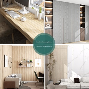 Nouveau <span class=keywords><strong>papier</strong></span> <span class=keywords><strong>peint</strong></span> auto-adhésif en grain de bois épais de style chinois, résistant à l'humidité, pour ordinateurs de bureau, armoires, meubles, rénovation Boeing - Product Image 6