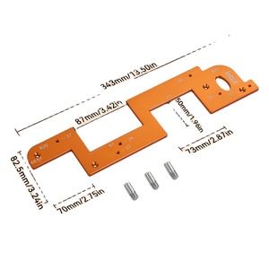 Moule à rainurer sans poignée pour armoires Poignée de serrage et de fixation Outil de rainurage en alliage d'aluminium épaissi pour armoires de cuisine - Product Image 1