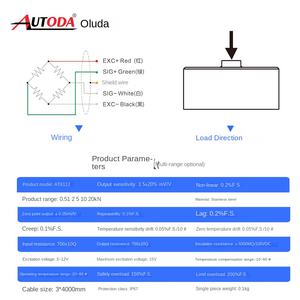 Cella di Carico Miniaturizzata Ouluda AT8112, Sensore di Forza per Test Automobilistici e Robot Meccanici, Capacità 0.5kN-20kN - Product Image 1