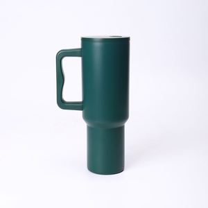 40oz Car <b>Travel</b> H4.0 <b>Handle</b> Tumbler Vacuum <b>Mug</b> Lid Straw Non-Slip Base OEM ODM Custom Design - Product Image 3