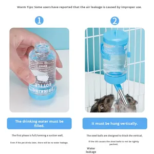 Petit bol d'alimentation écologique à motif solide pour <span class=keywords><strong>hamsters</strong></span>, cochons d'inde, <span class=keywords><strong>hamsters</strong></span> dorés fabriqués en plastique durable. - Product Image 3