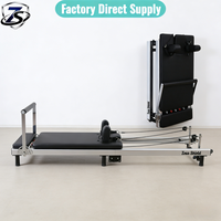 Reformer et lit de Pilates en aluminium pliable, portable et durable de qualité professionnelle, vente en gros directe usine pour les salles de sport