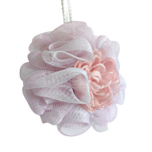 <span class=keywords><strong>Loufa</strong></span> <span class=keywords><strong>Loufa</strong></span> en plastique multifonctionnelle bicolore en forme de fleur maille mignonne boule de douche bain exfoliant bain simple - Product Image 6