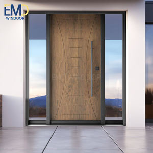 ประตูหน้าบ้านหรูหราพร้อมแผงเหล็กตกแต่งลายฉลุเลเซอร์ - Product Image 6