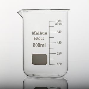 कारखाने प्रत्यक्ष बिक्री गर्मी प्रतिरोधी मोटी दीवार बोरोसिलिकेट ग्लास 3.3 10 मिलीलीटर पारदर्शी प्रयोगशाला ग्लास बेकर 560 तापमान - Product Image 5