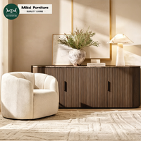 Fauteuil individuel de style européen, rembourré, avec dossier en forme de baril, pour salon, avec coussin en éponge moelleuse et douce, idéal pour hall d'hôtel