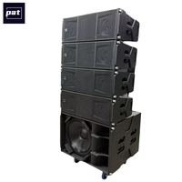 Sistema de Sonido PA Portátil Impermeable PAT Double de 8 Pulgadas, 4+1/12+4 Line Array, 1400W, para Conciertos, Escenarios, Iglesias, Sonido Profesional