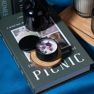 Bougie parfumée en pot de verre brun d'aromathérapie en vrac - Product Image 1