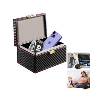 กล่องป้องกันสัญญาณกุญแจรถยนต์,กล่องป้องกันสัญญาณ RFID ป้องกันรังสีไม่ให้ถูกรบกวนกล่องป้องกันการโจรกรรมฟาราเดย์ - Product Image 1