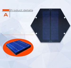 Células solares de tamaño personalizado, <span class=keywords><strong>panel</strong></span> <span class=keywords><strong>solar</strong></span> hexagonal, células solares laminadas de PET de 5V para <span class=keywords><strong>luces</strong></span> solares, <span class=keywords><strong>Navidad</strong></span> al aire libre - Product Image 2