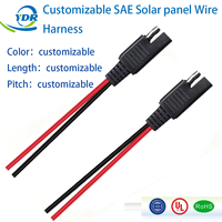 Câble d'alimentation avec connecteur SAE résistant aux intempéries, connecteur SAE 2 broches, câble de panneau solaire à connexion rapide SAE, assemblage de fils