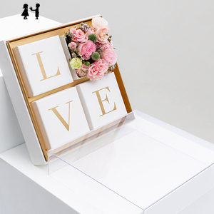 Decorazione del bouquet in acrilico trasparente confezione <span class=keywords><strong>regalo</strong></span> a <span class=keywords><strong>sorpresa</strong></span> vuota di san valentino confezione <span class=keywords><strong>regalo</strong></span> a <span class=keywords><strong>sorpresa</strong></span> d'amore - Product Image 3