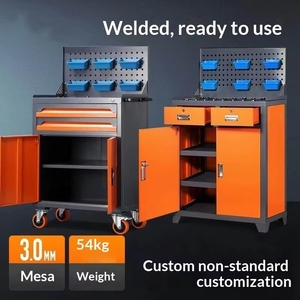 Armoire à outils robuste avec une pochette de rangement suspendue, sans installation requise, pour centre d'usinage, atelier de mécanicien, armoire à outils - Product Image 6
