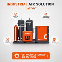 Compresseur d'air à vis 5-en-1 de 110 kW avec pompe PLC, récepteur d'air, sécheur par adsorption, filtre et refroidissement par air pour l'exploitation minière et les carrières
