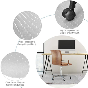 <span class=keywords><strong>Tapis</strong></span> rectangulaire transparent protecteur de sol <span class=keywords><strong>tapis</strong></span> de <span class=keywords><strong>chaise</strong></span> en PVC clouté <span class=keywords><strong>antidérapant</strong></span> - Product Image 2