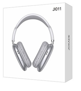 Silver <b>Bluetooth</b> Over-Ear Headphones With <b>Aux</b> Input - Product Image 4