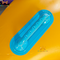 Tube de glisse gonflable pour parc aquatique, 3 personnes, en PVC jaune, utilisation intérieure/extérieure, faible MOQ, bonne qualité, garantie 3 ans max.