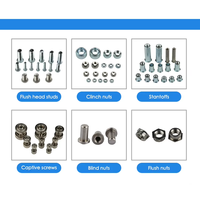 KF2 KFS2 Baut Broaching Standar PEM Pengencang Berulir Internal untuk Pemasangan PCB & Logam Lembaran Baja Karbon Baja Tahan Karat