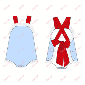 <span class=keywords><strong>Abbigliamento</strong></span> per Neonati per il Giorno dell'Indipendenza, Tutina in Cotone Tessuto per Bambini e Bambine, Tuta Estiva Semplice, <span class=keywords><strong>Abbigliamento</strong></span> per Neonate - Product Image 3