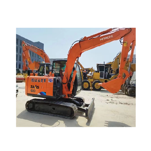 Mini-excavatrice sur chenilles Hitachi ZX60 d'occasion à haute efficacité 6T, machine Hitachi mini à vendre, excavatrices d'occasion ZAXIS ZX60 - Product Image 1